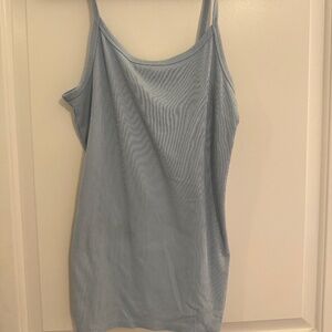Large No Boundaries Baby blue tank top